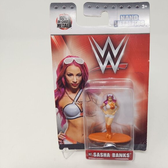 WWE Sasha Banks Nano Metalfigs Mini Figure 1.65" Jada Toys 2017 (n) - Picture 1 of 7